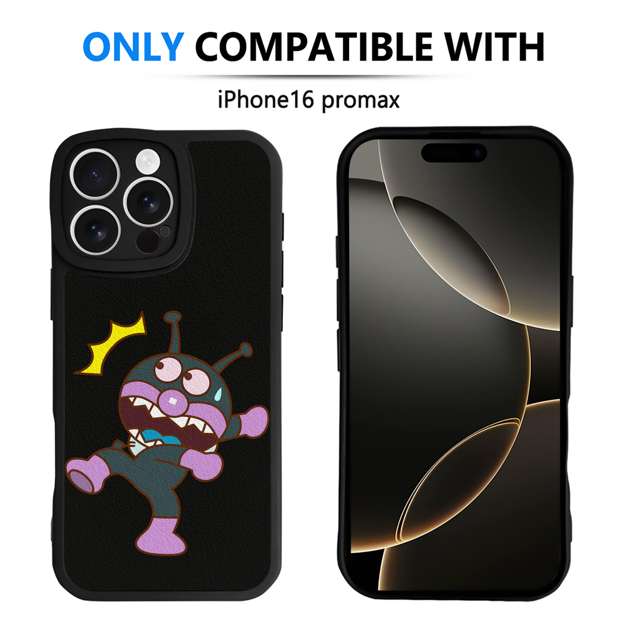 （画像用） アンパンマン Anpanman 【iPhone 16シリーズ対応】シリコンスマホケース（レザー調） 材質：シリコン